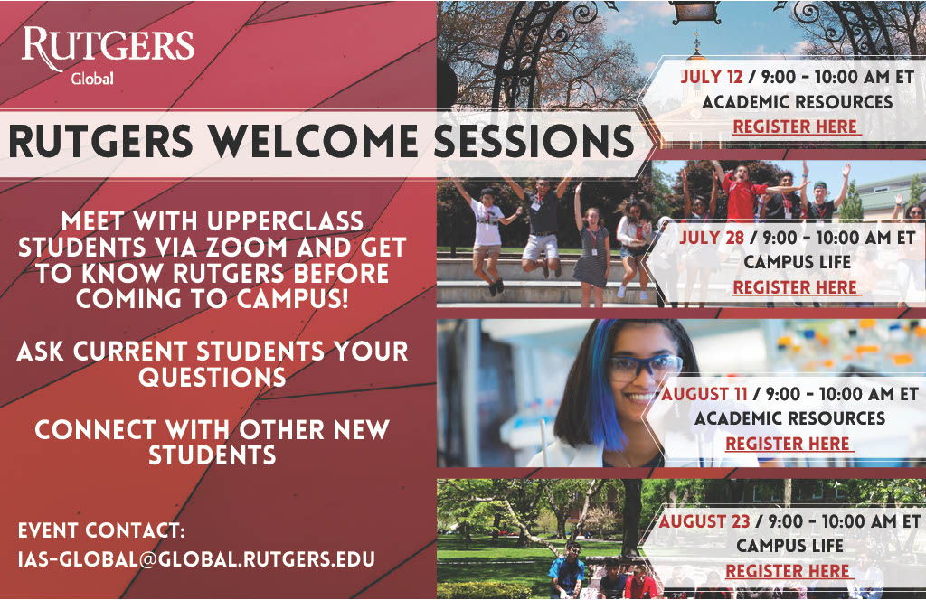 Rutgers Sessions for International Students Rutgers